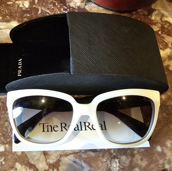 Prada Wayfarer Colorblock Sunglasses - Picture 9 of 11